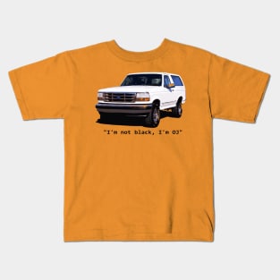 OJ Simpson Bronco Kids T-Shirt